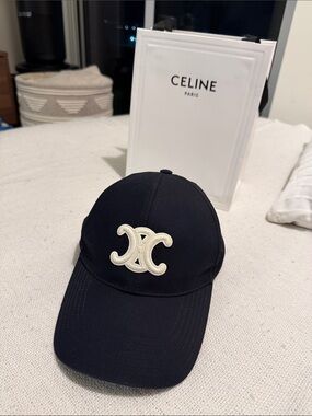 Celine triomphe baseball cap Small